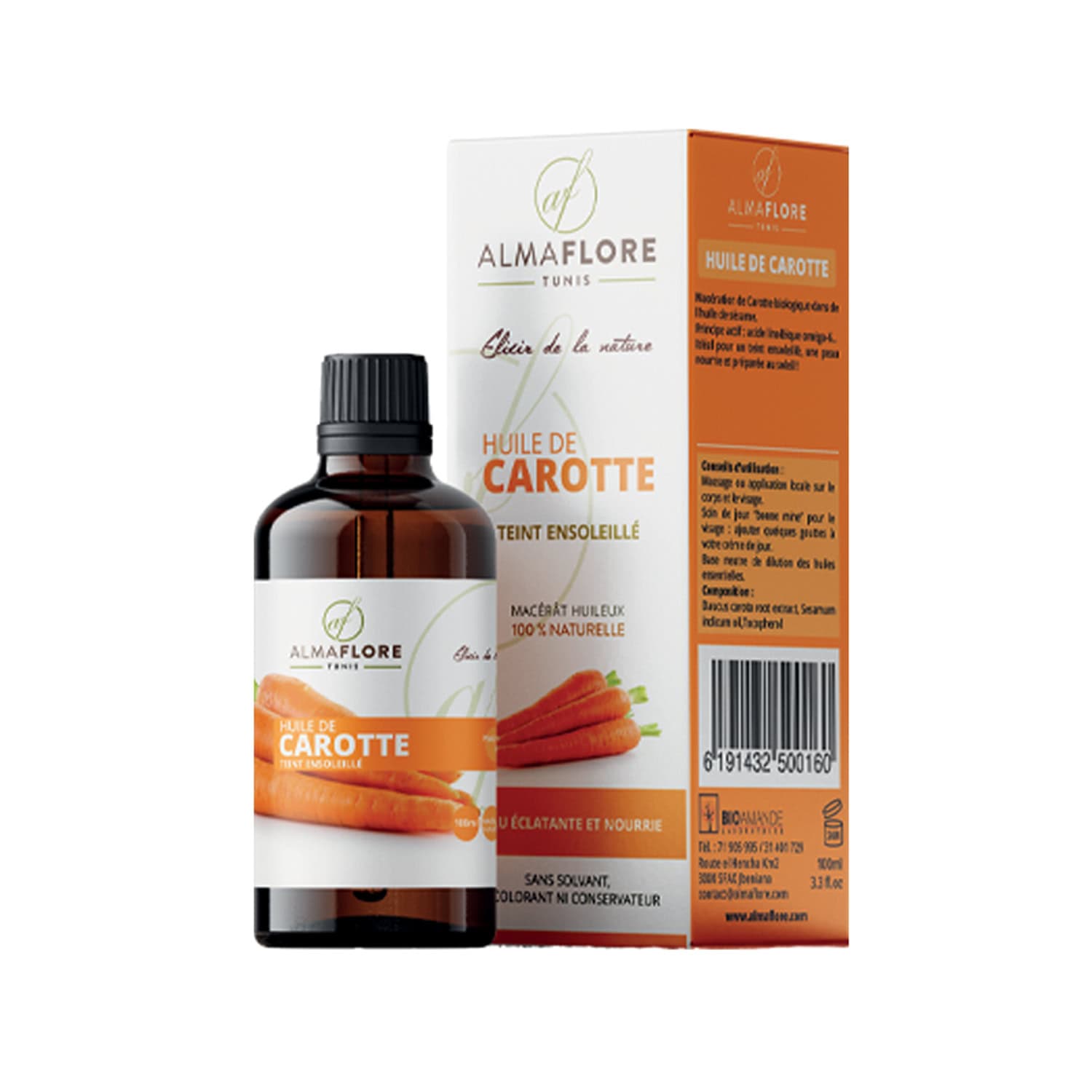 Almaflore Huile De Carotte 100ml