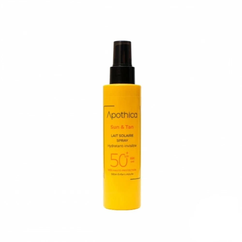 Apothica Sun & Tan Lait Solaire Spf50+ 150ml