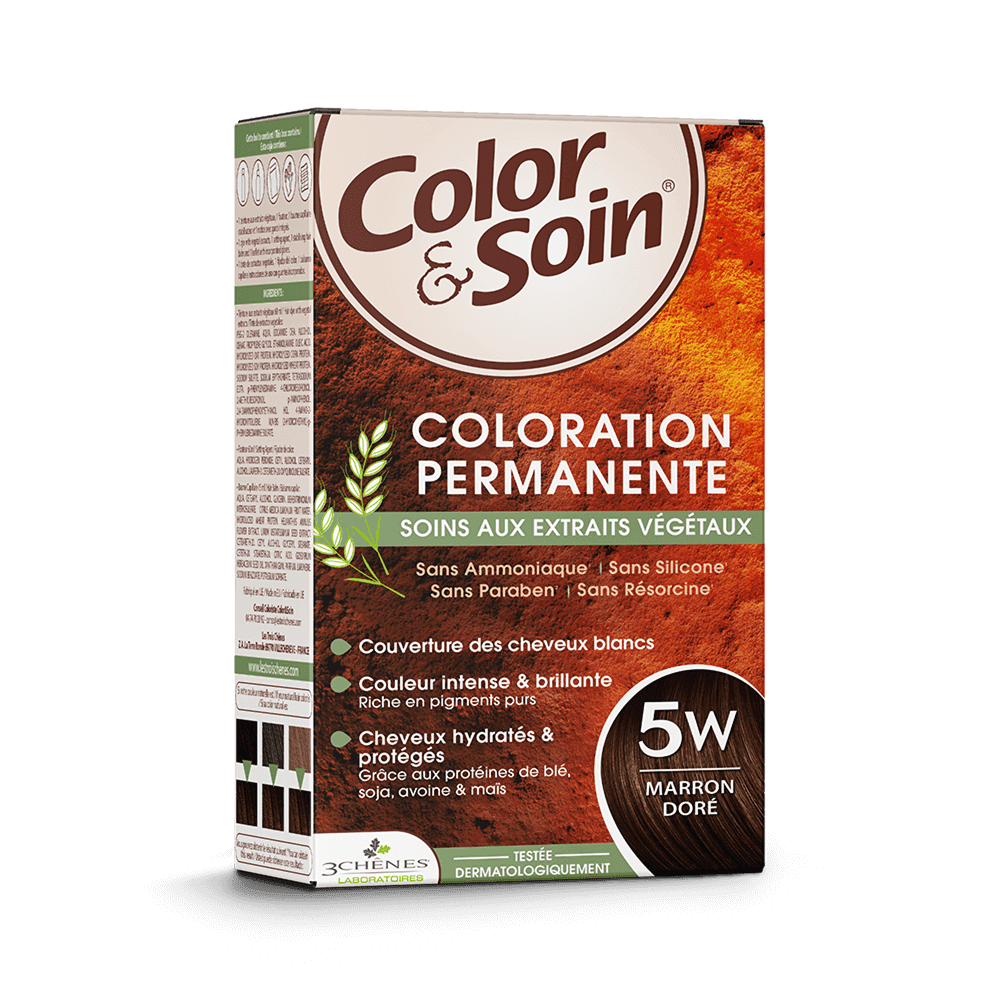 3 Chenes Color Et Soin Coloration Marron Dore 5W