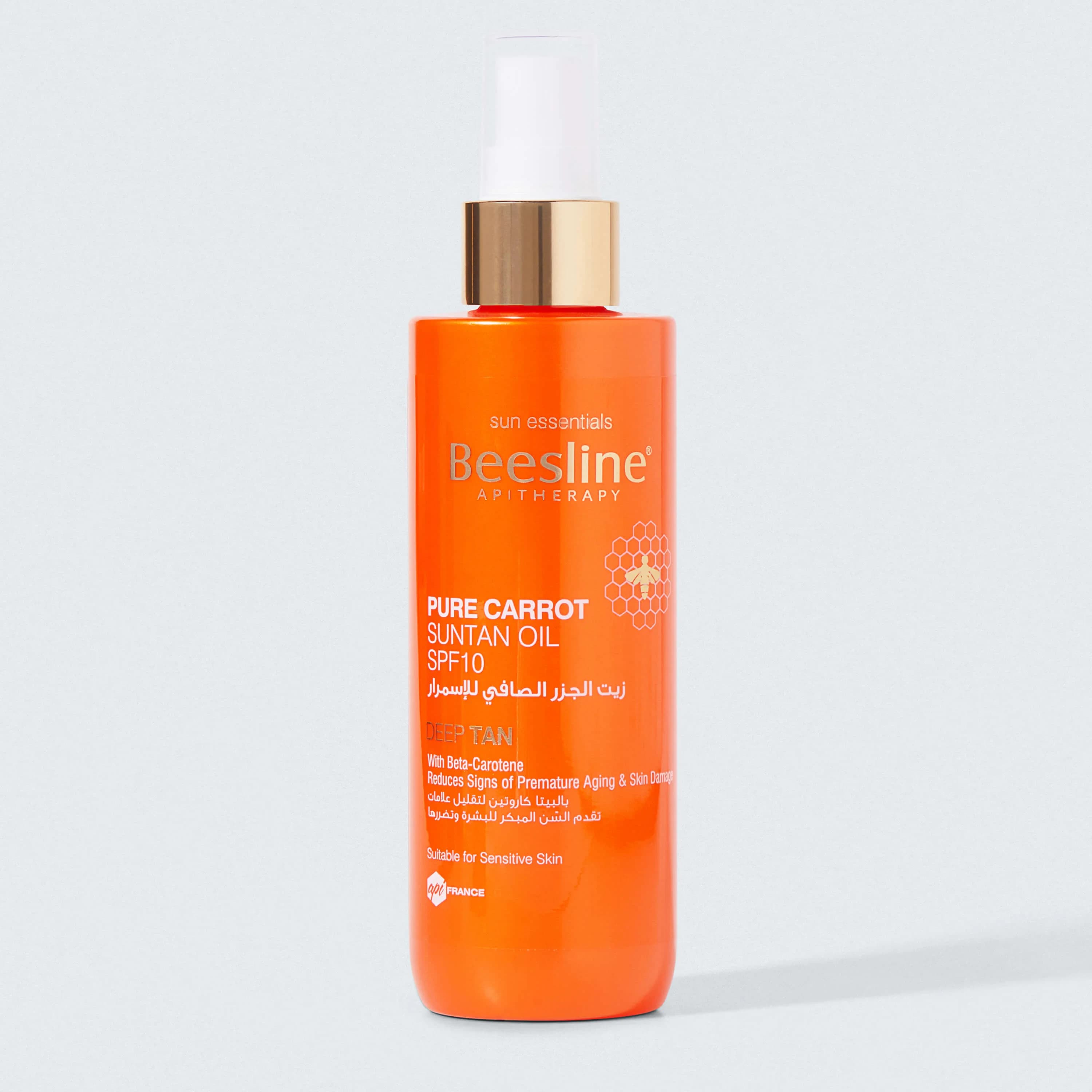 Beesline Huile De Bronzage Pure Carrot Suntan Oil Spf10 200ml