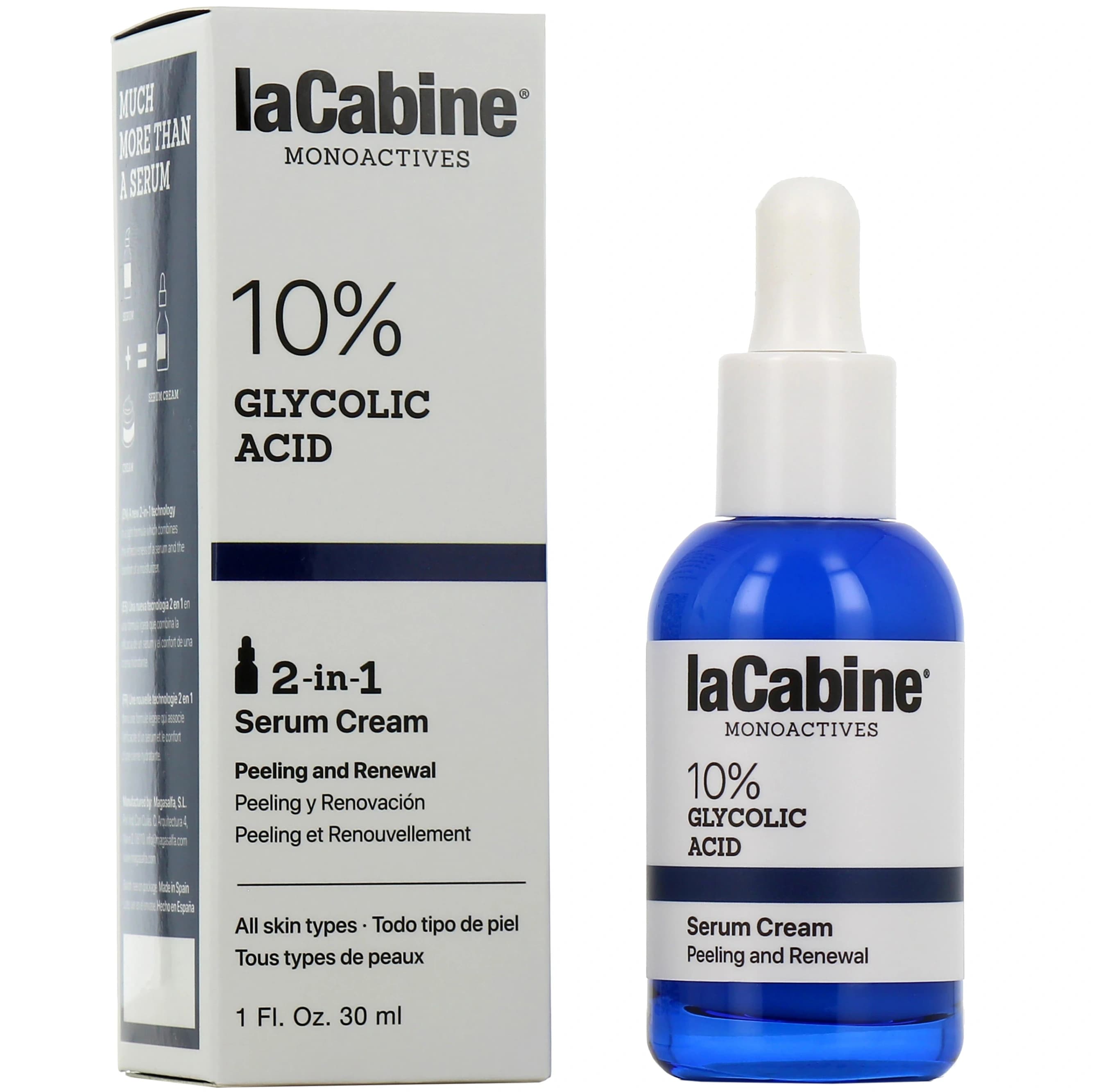 La Cabine Monoactives 10 % Glycolic Acid Serum Creme 30ml