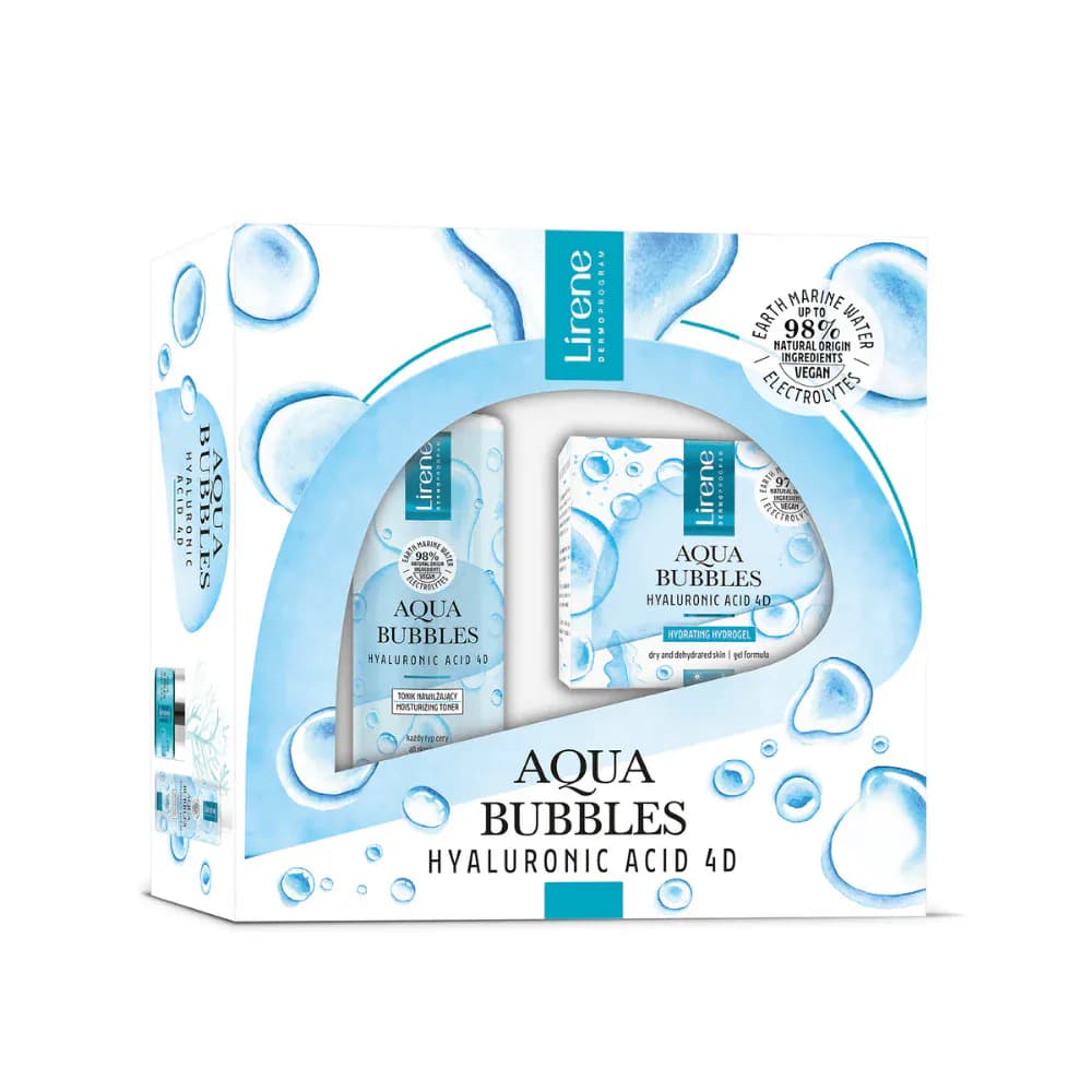 Lirene Coffret Aqua Bubbles Hydro GEL 50ml + Eau Micellaire 200ml