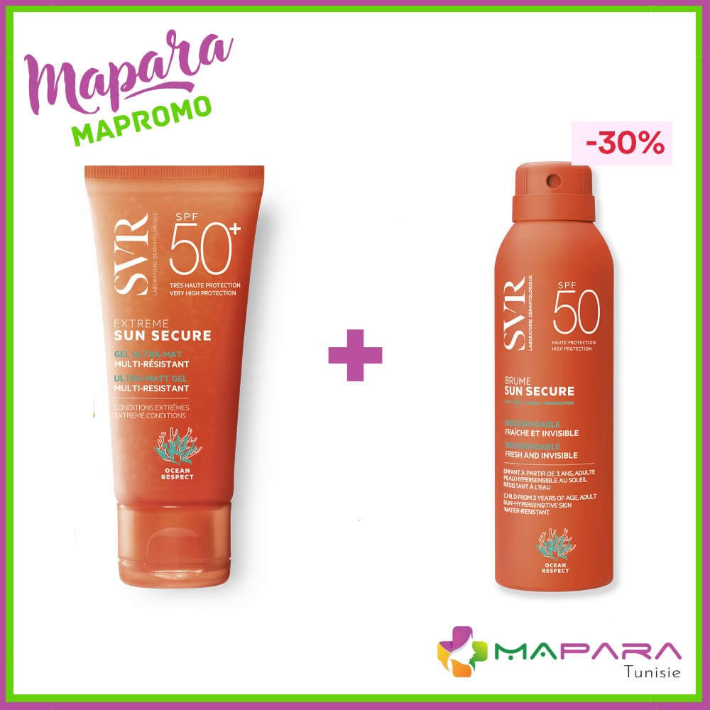 SVR Sun Secure Extreme Spf50+ 50ml + Brume Spf50+ 200ml (-30%)