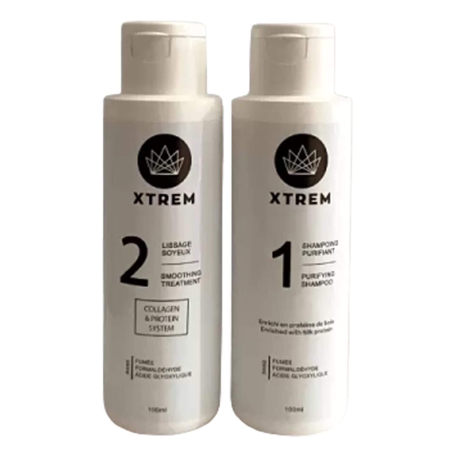 Xtrem Mini Kit Shampoing Purifiant 100ml + Lissage Soyeux 100ml