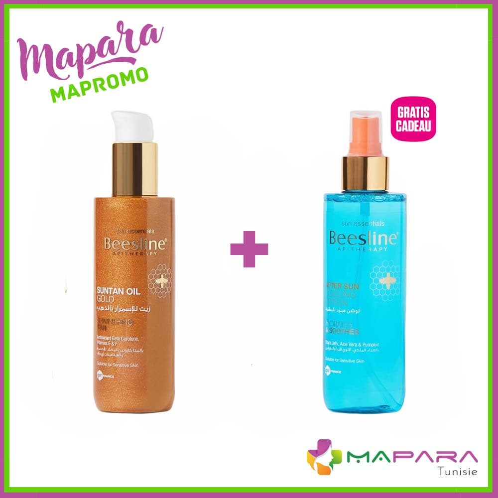 Beesline Huile Bronzante Gold 200ml + After Sun Lotion 200ml Offerte