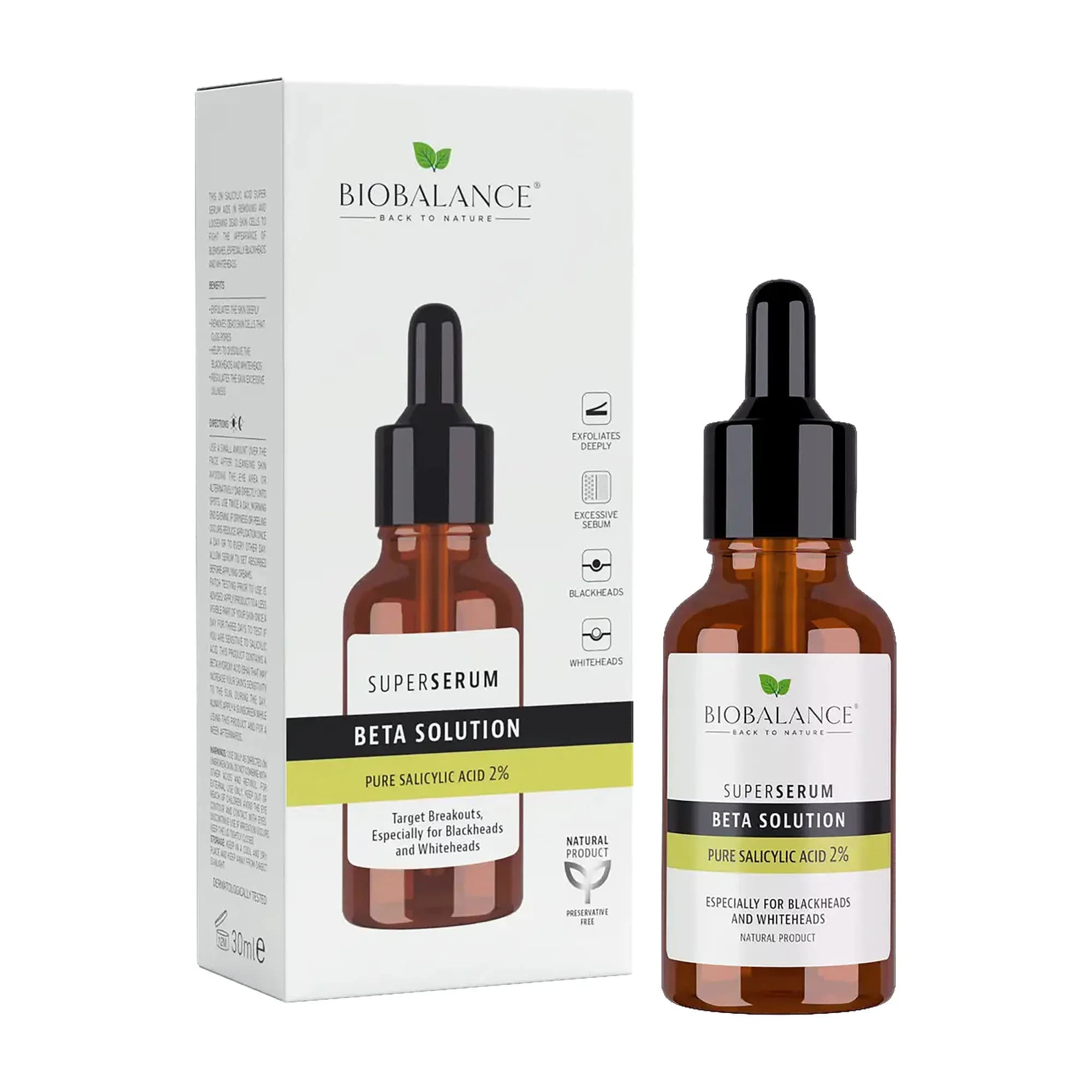 Biobalance Super Serum Acide Salicylique Pur 2% 30ml