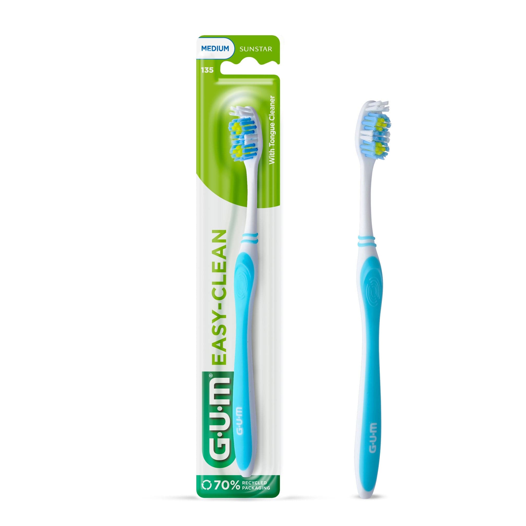 Gum Easy Clean Brosse A Dents Medium 135