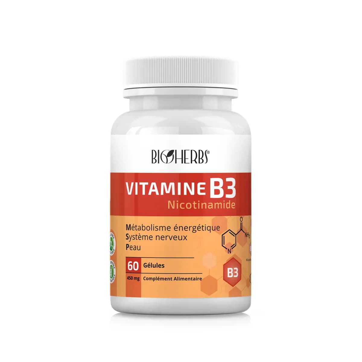 Bioherbs Vitamine B3 Nicotinamide 30 Gelules