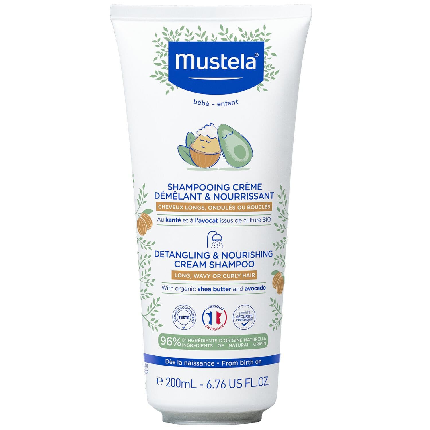 Mustela Shampooing Creme Demelant Et Nourrissant 200ml