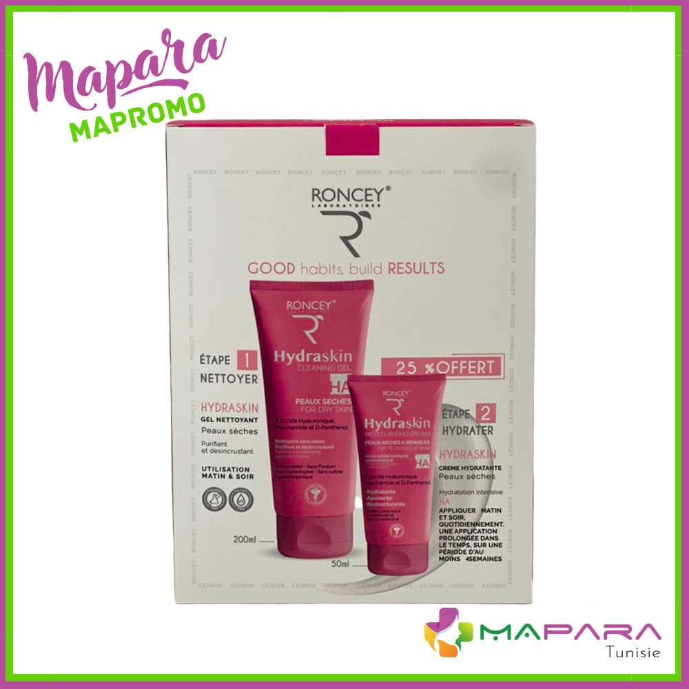 Roncey Coffret Octobre Rose Hydraskin GEL 200ml + Creme Hydratante 50ml (-25%)
