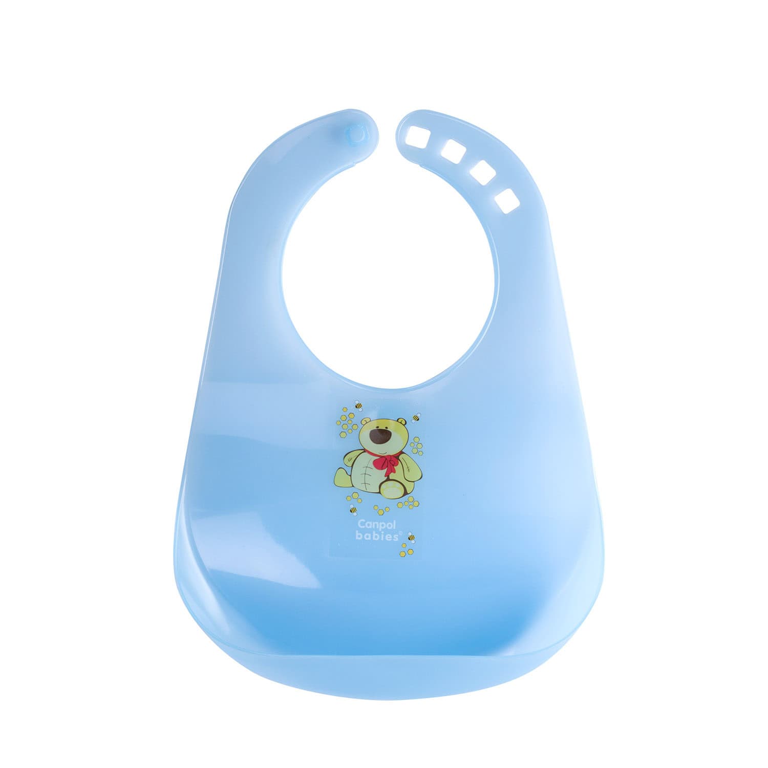 Canpol Bavoir Plastique Avec Poche Happy Animals 2/404