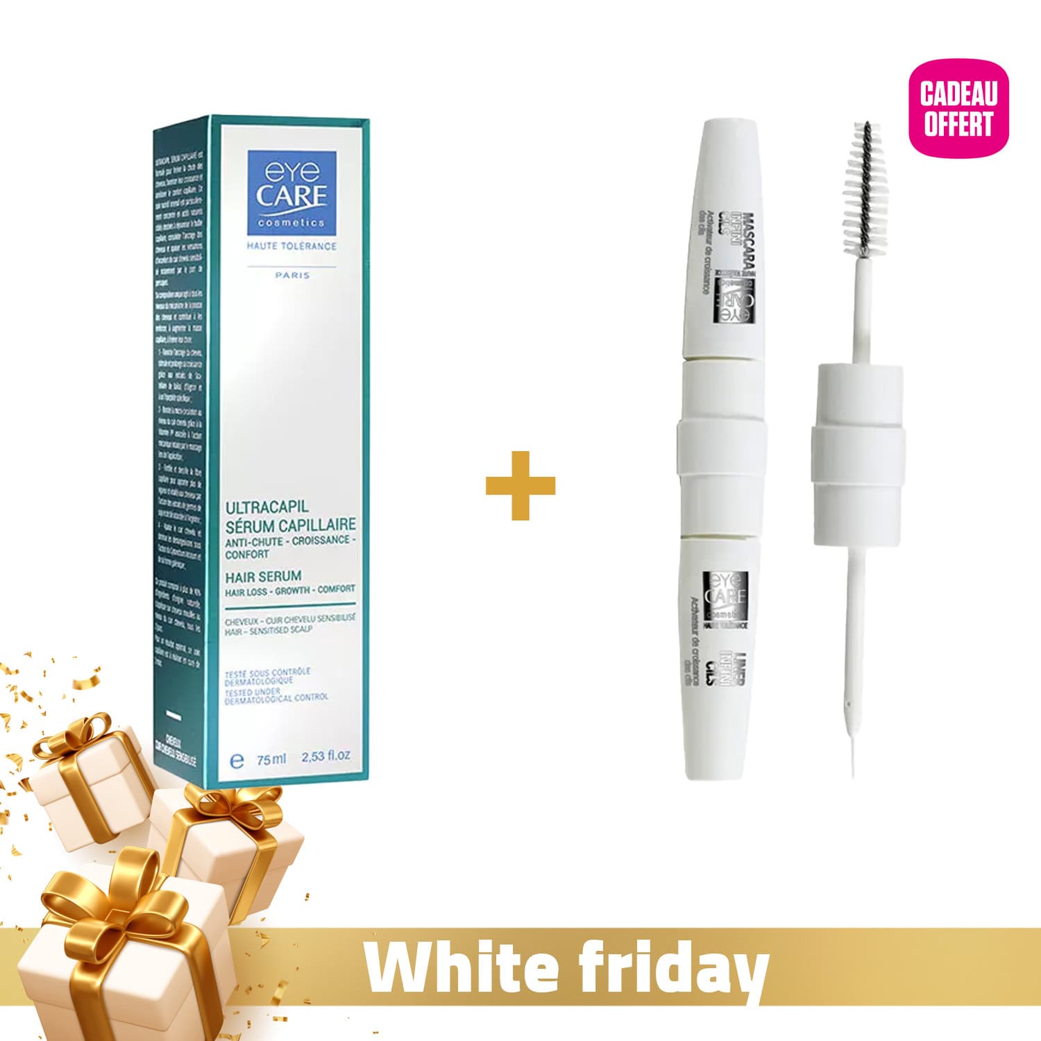 Eye Care Ultracapil Serum Capillaire 75ml + Infini Cils Mascara & Liner 107 8g (offert)