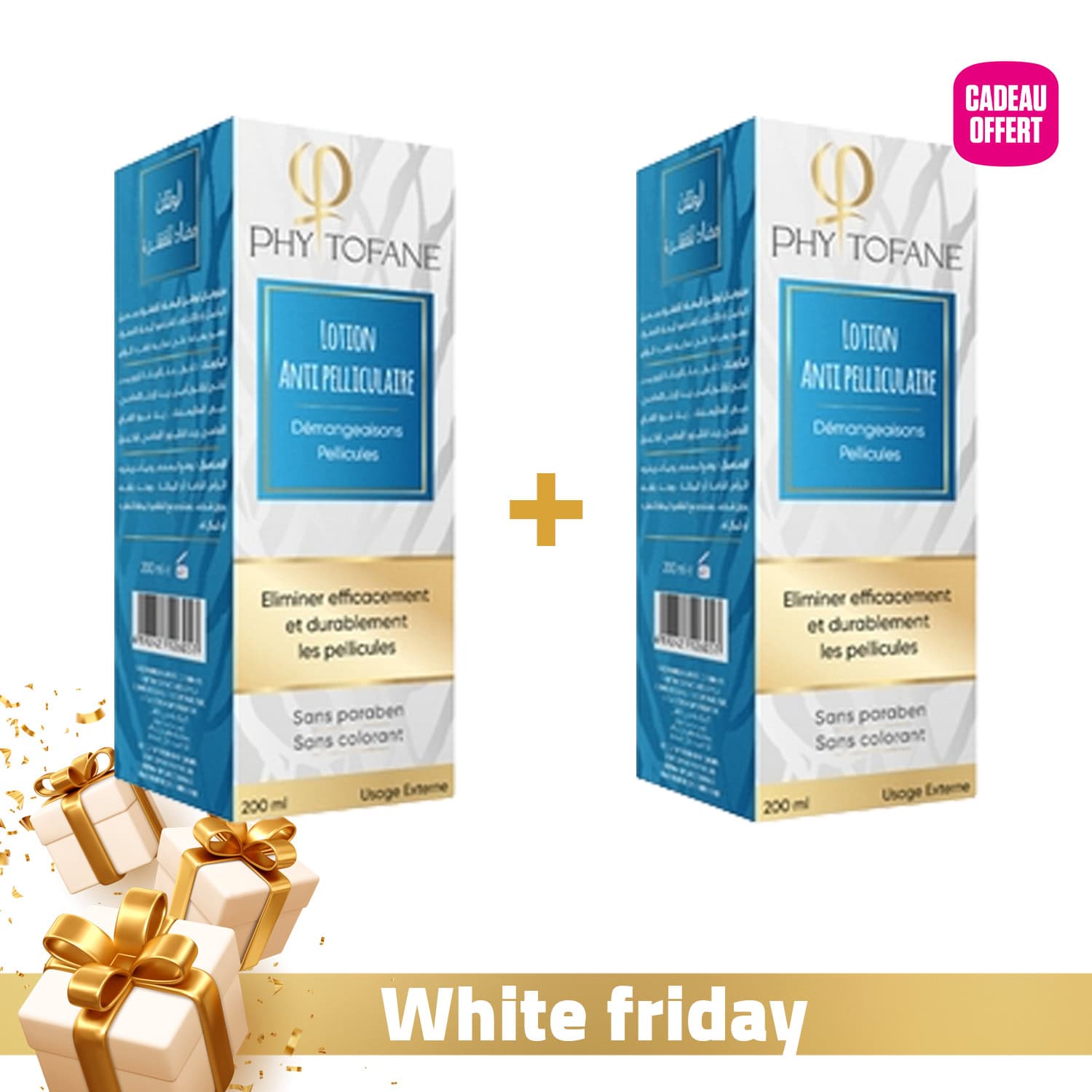 Phytofane Lotion Antipelliculaire 200ml + Phytofane Lotion Antipelliculaire 200ml Offert