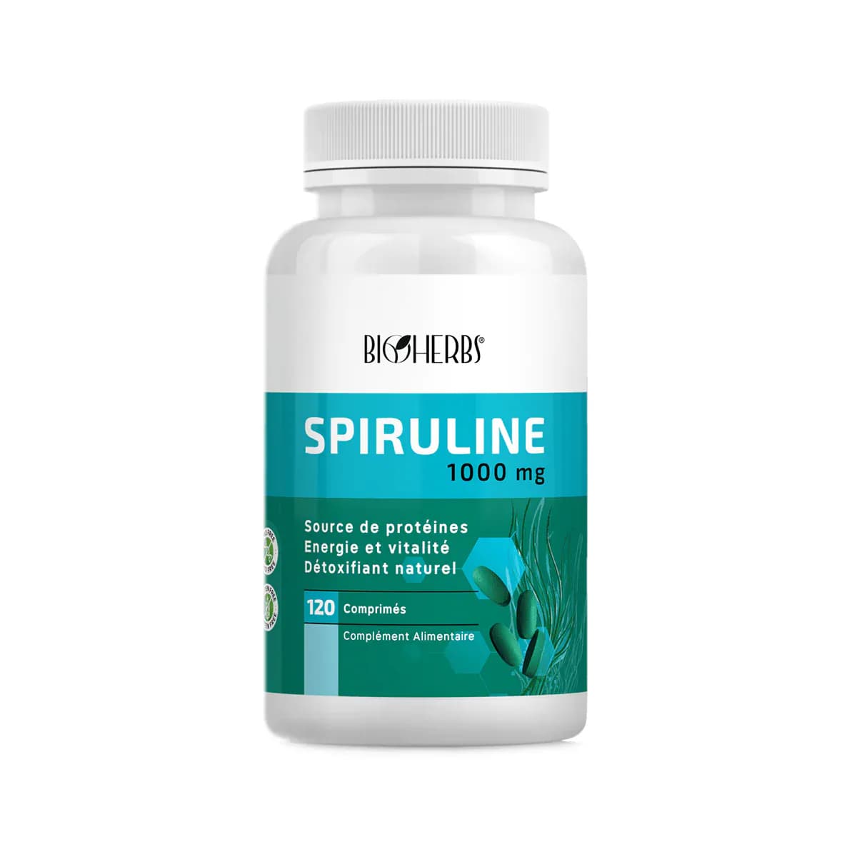 Bioherbs Spiruline 1000mg 120 Comprimes