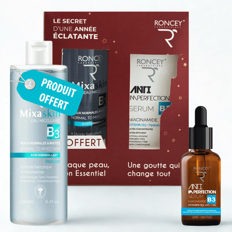 Roncey Coffret Serum Anti-imperfections B3 30ml + Eau Micellaire Peau Mixte 250ml (offert)
