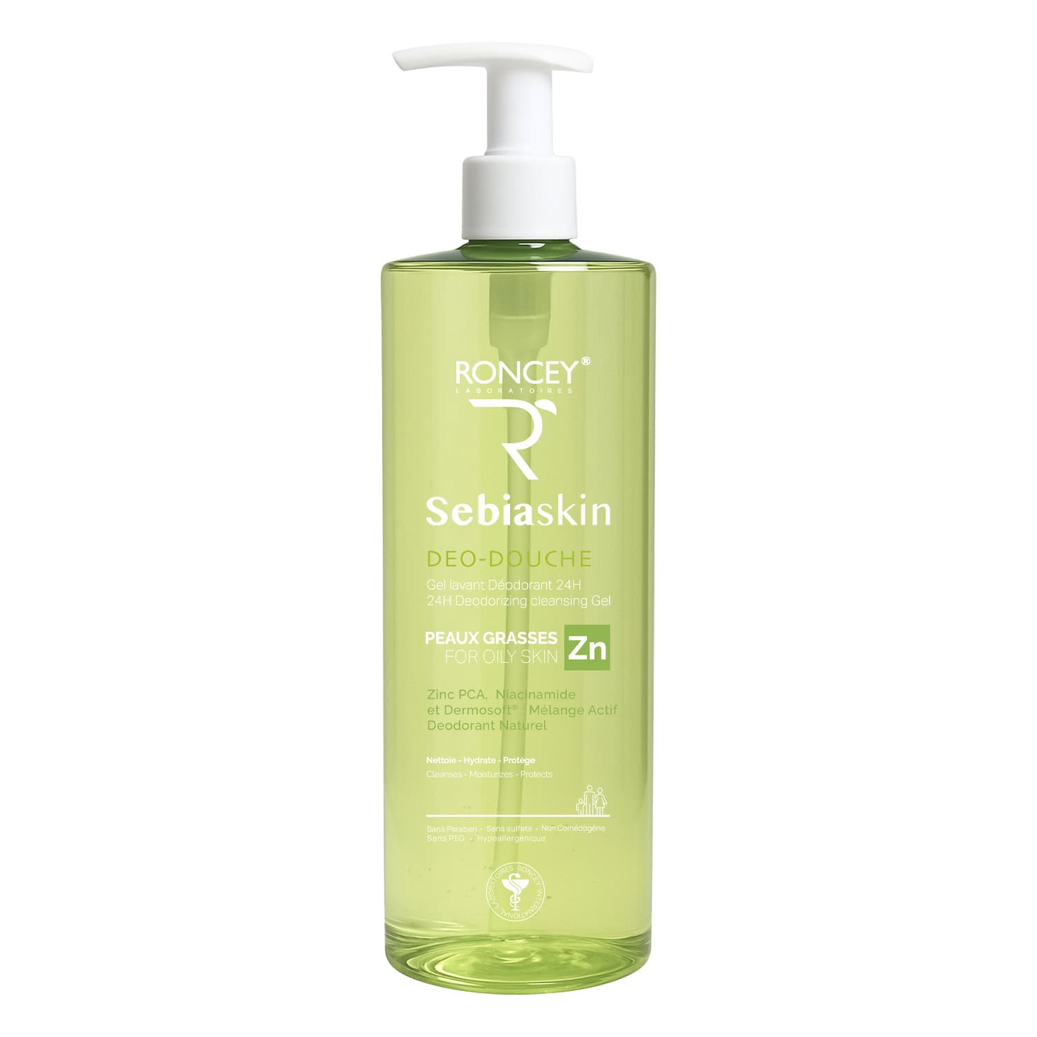 Roncey Deo Douche Sebiaskin Peau Grasse 1L