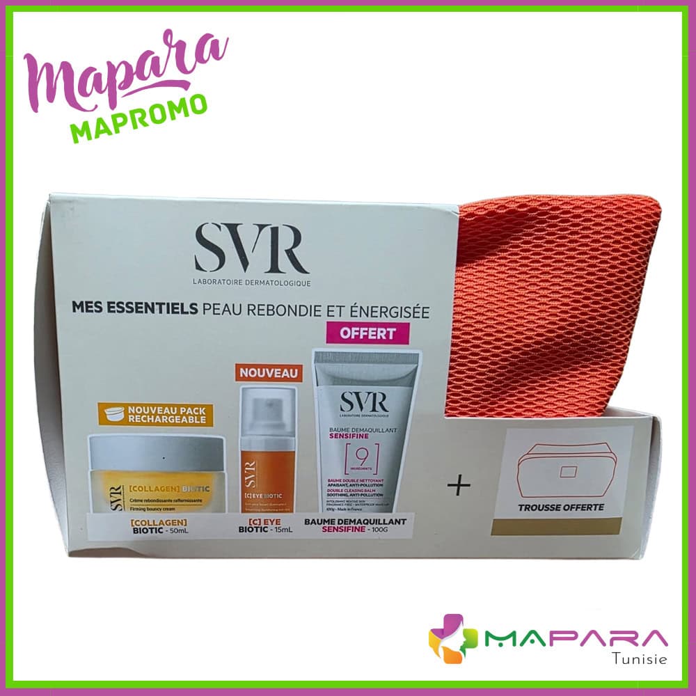 SVR Trousse Collagen Biotic 50ml + C Eye Biotic 15ml + Baume Demaquillant Sensifine 100g (offert)