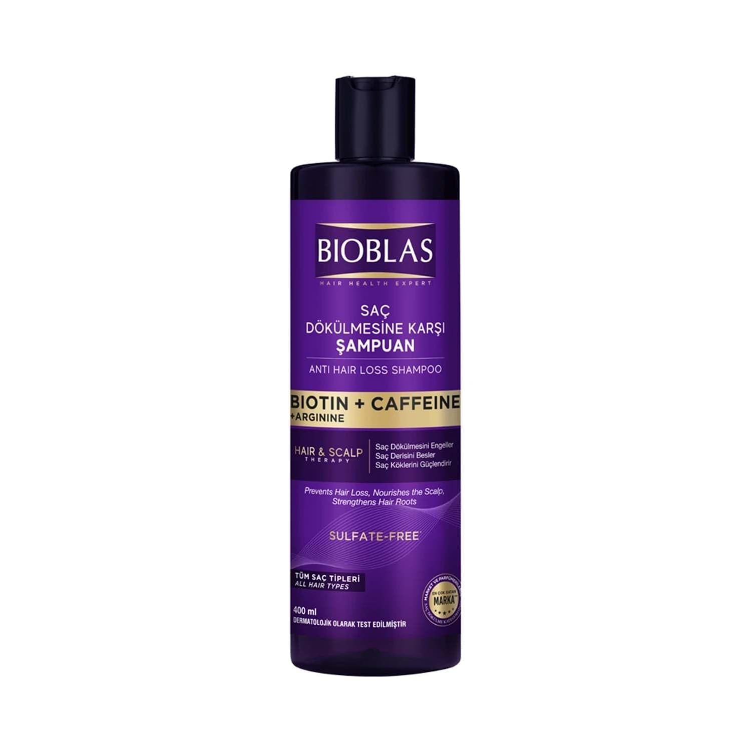 Bioblas Shampoing Biotine Et Cafeine 400ml