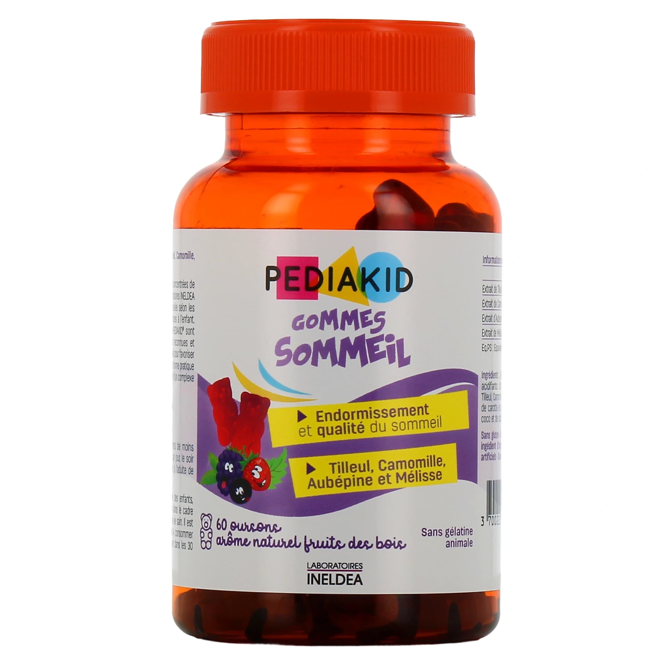 Pediakid Gommes Sommeil 60 Oursons
