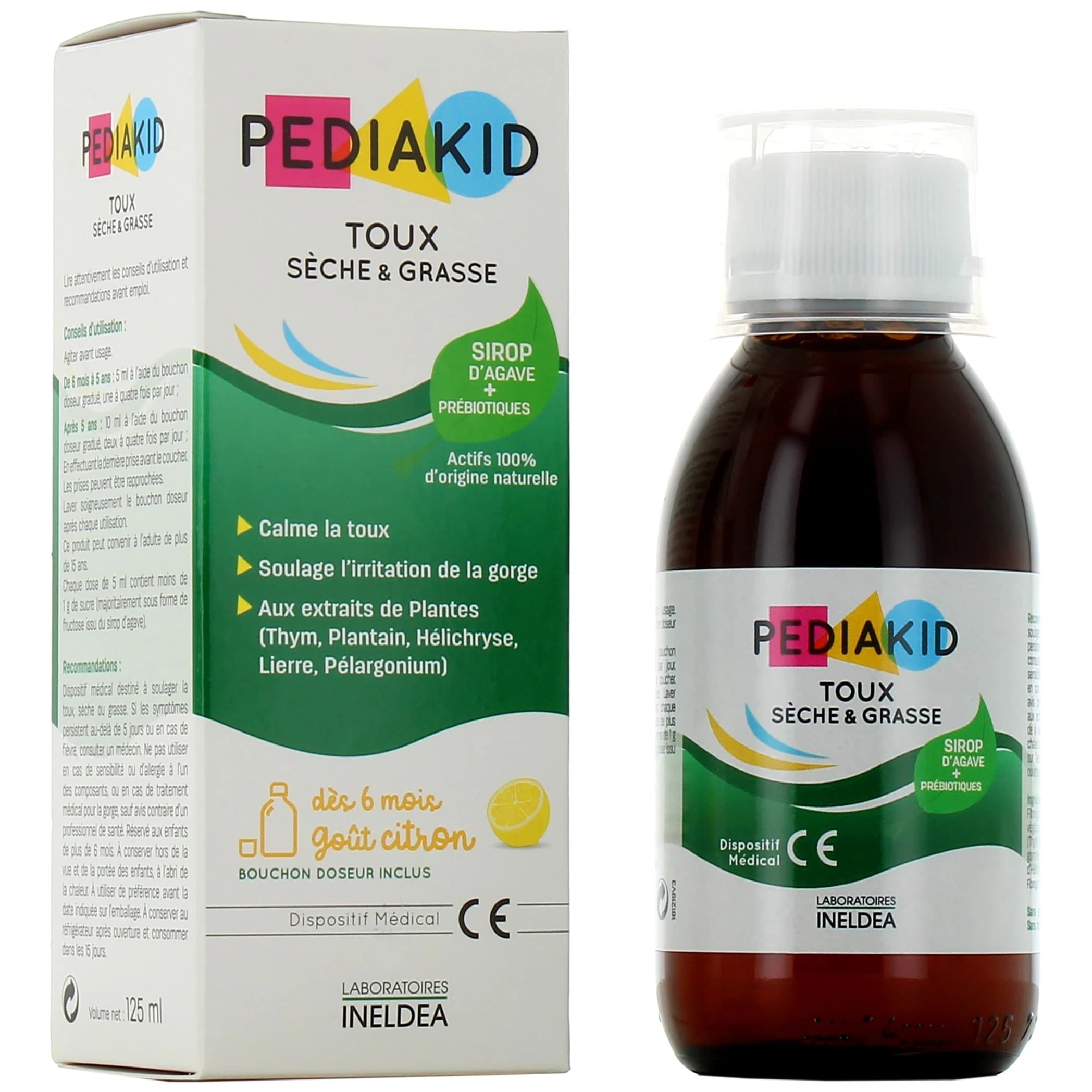 Pediakid Toux Seche Et Grasse 125ml