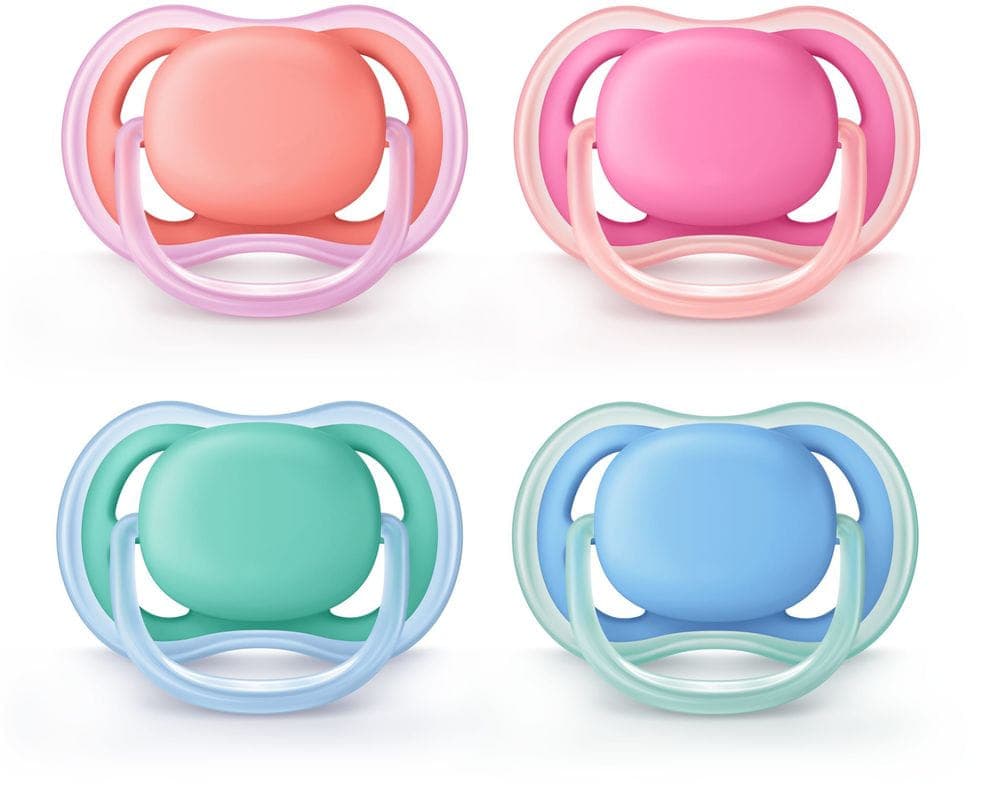 Avent Lot De 2 Sucettes Orthodontiques Ultra Air 6-18m