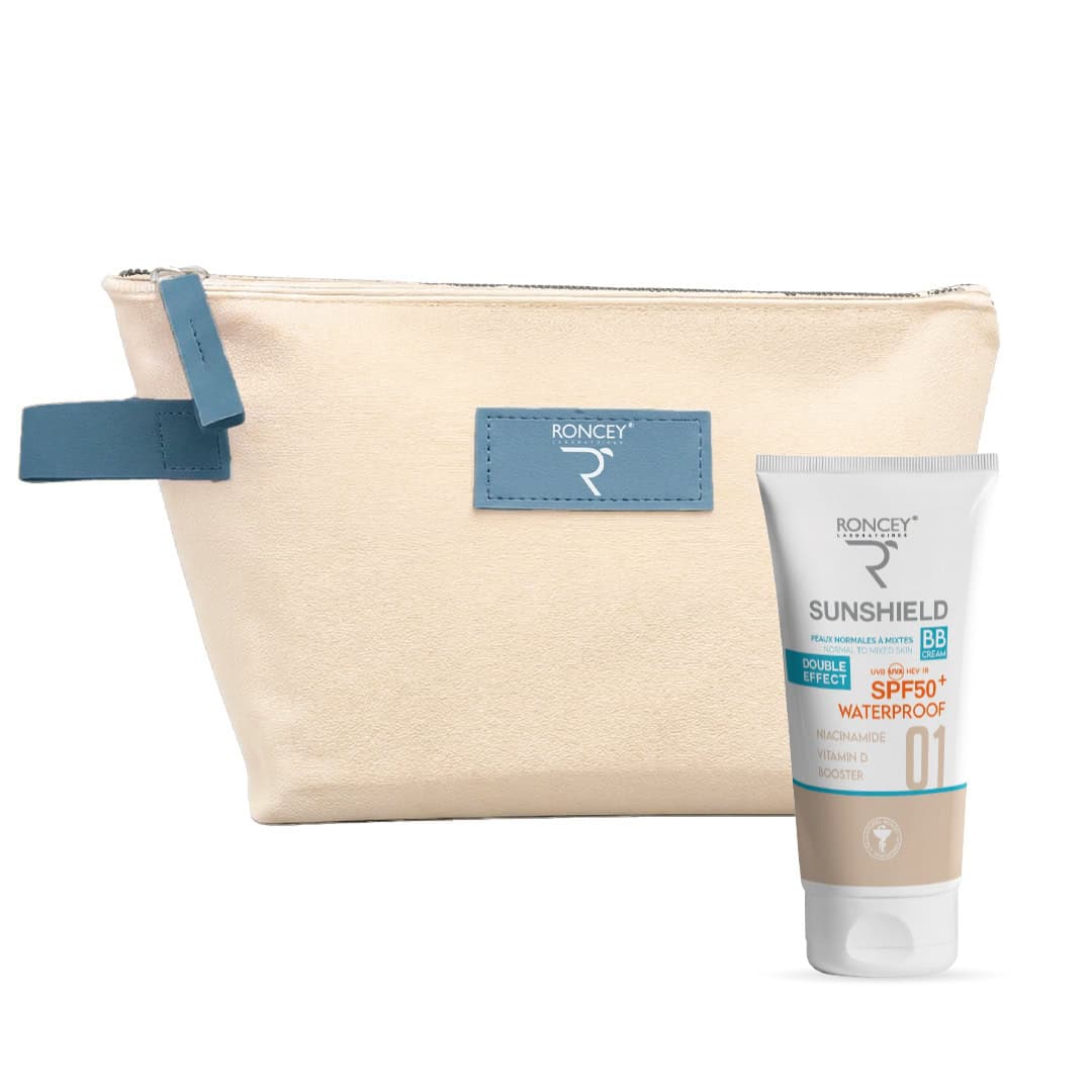 Roncey Ecran Sunshield Waterproof Spf50+ Teinte 01 Peau Mixte 50ml