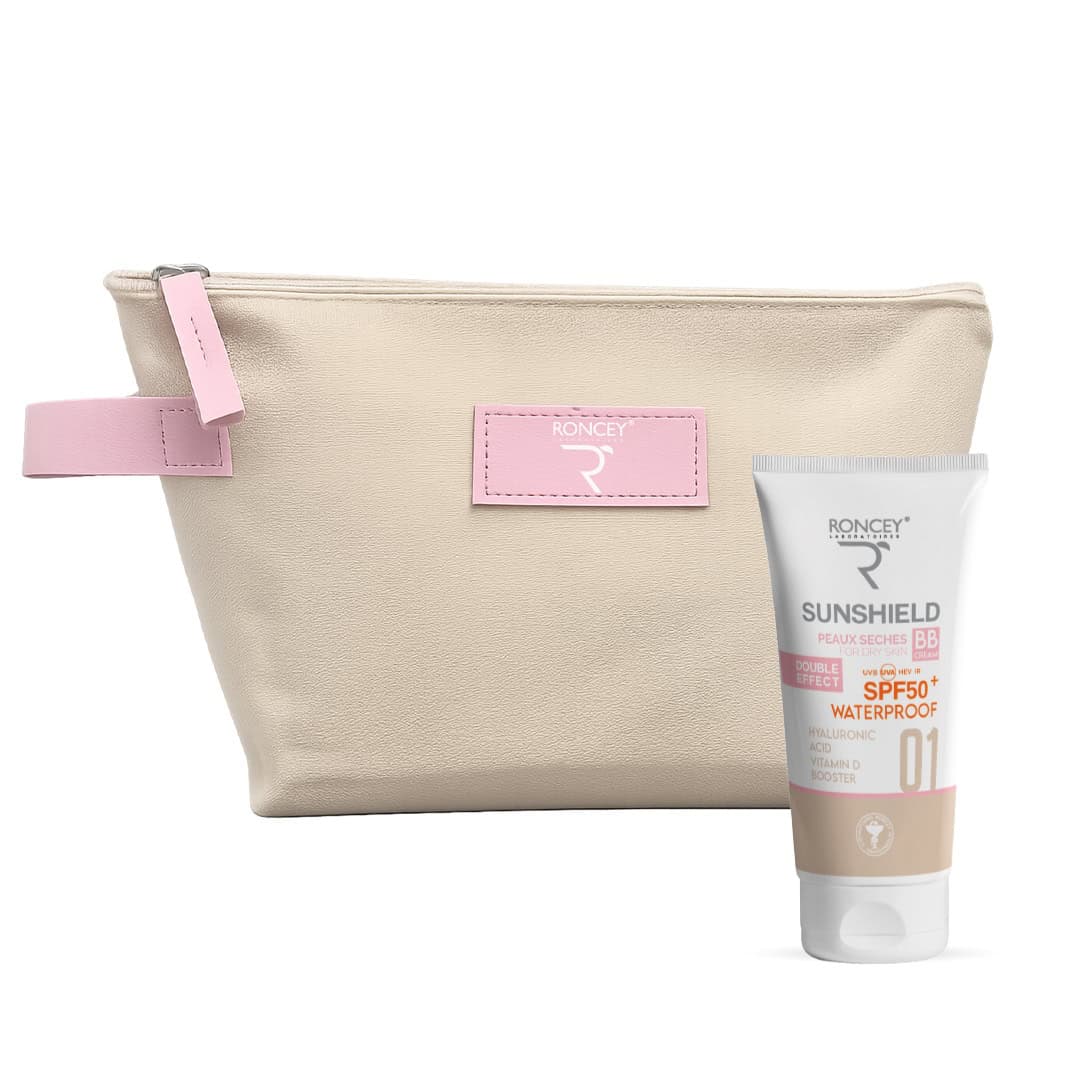 Roncey Ecran Sunshield Waterproof Spf50+ Teinte 01 Peau Seche 50ml