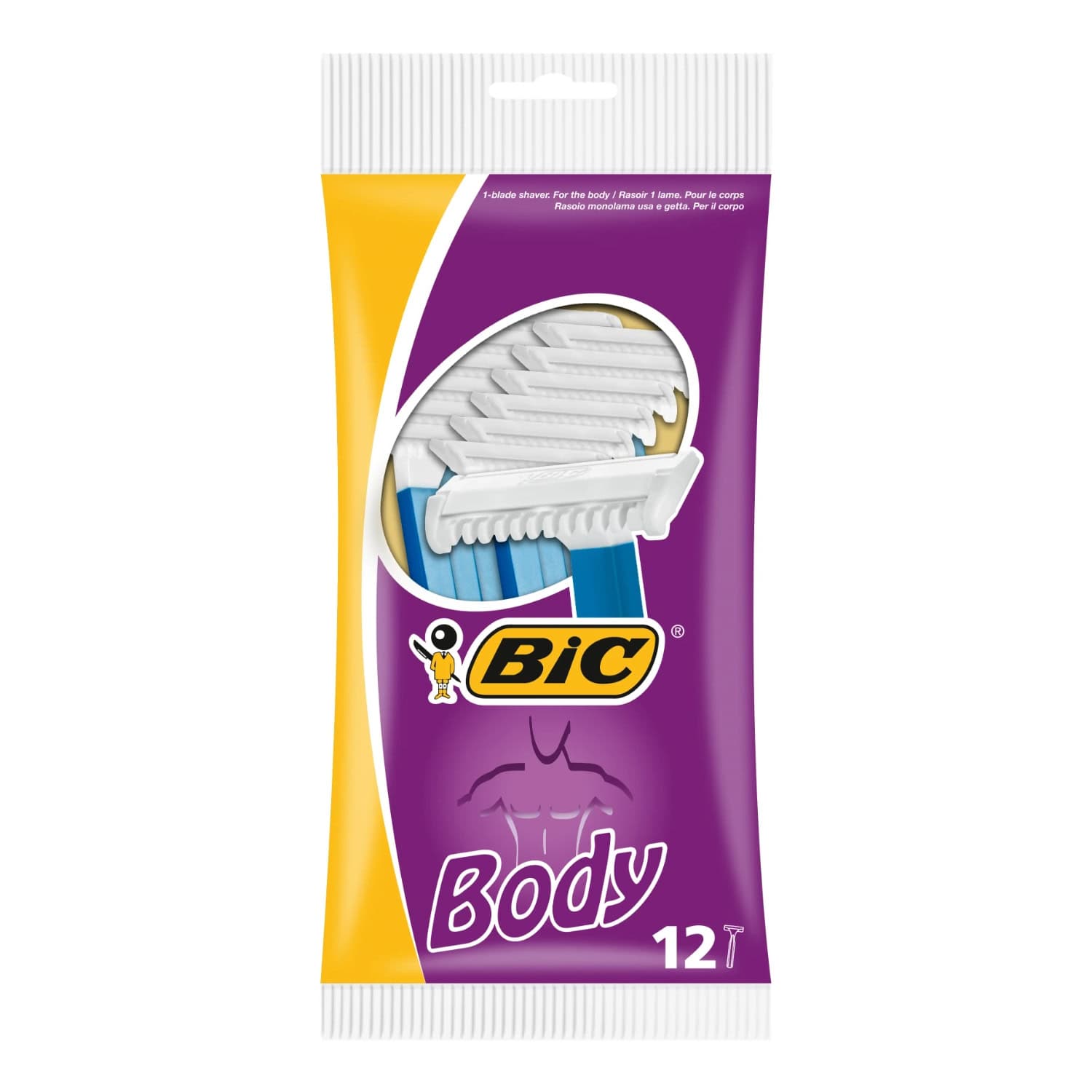 Bic Rasoirs Corps Jetables Homme 1 Lame 12 Pieces