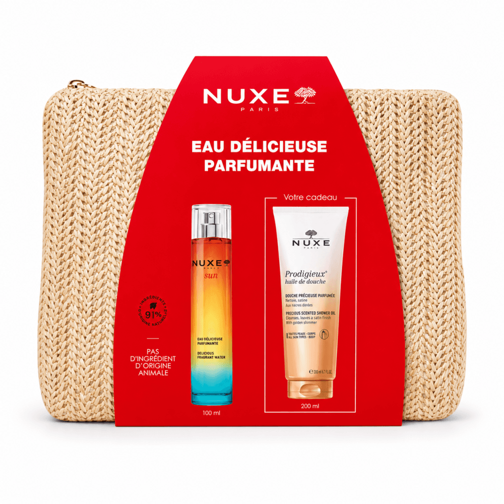 Nuxe Eau Delicieuse Parfumante 100ml + Prodigieux Huile De Douche 200ml Et Trousse Offerte
