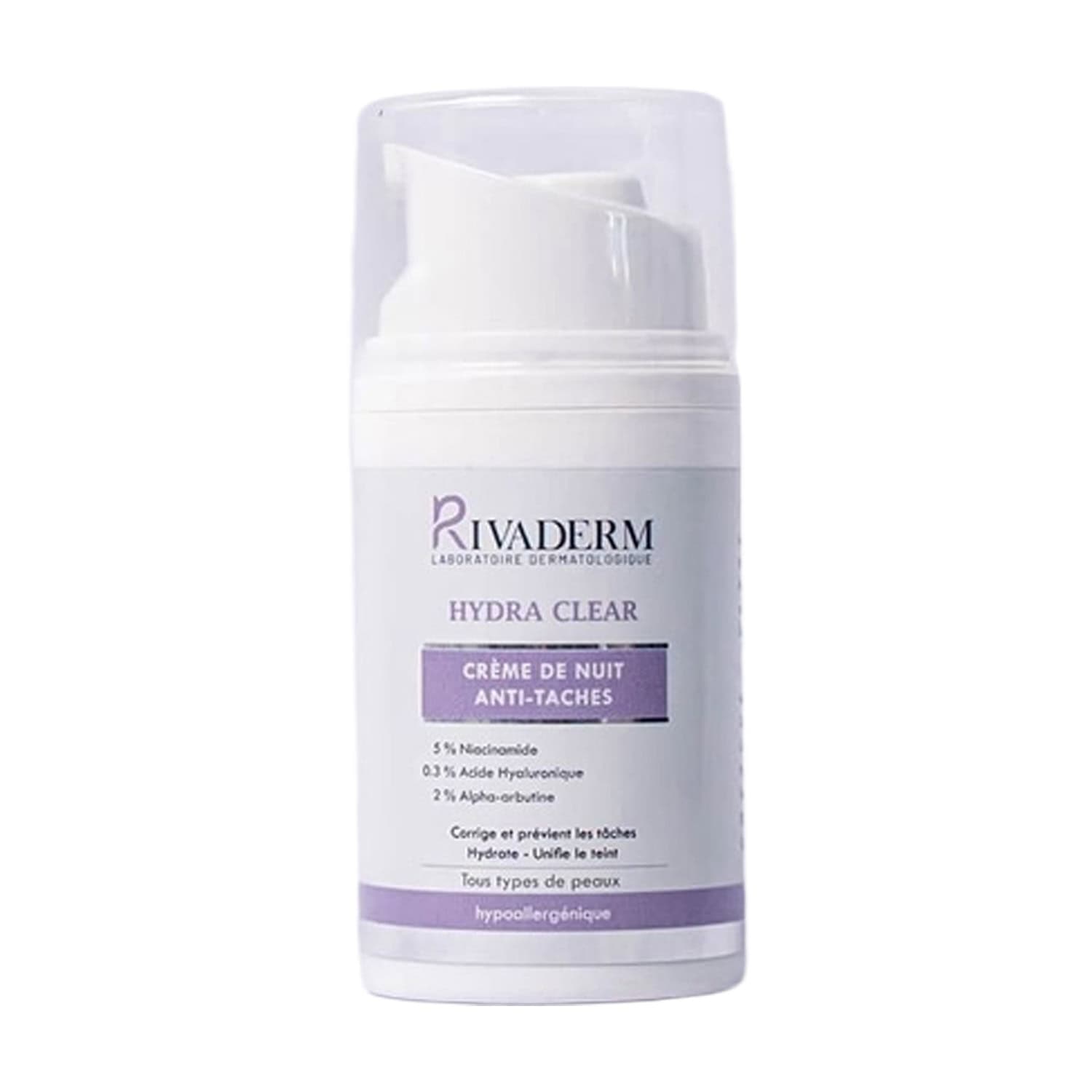 Rivaderm Hydra Clear Creme De Nuit Anti-taches 50 Gr