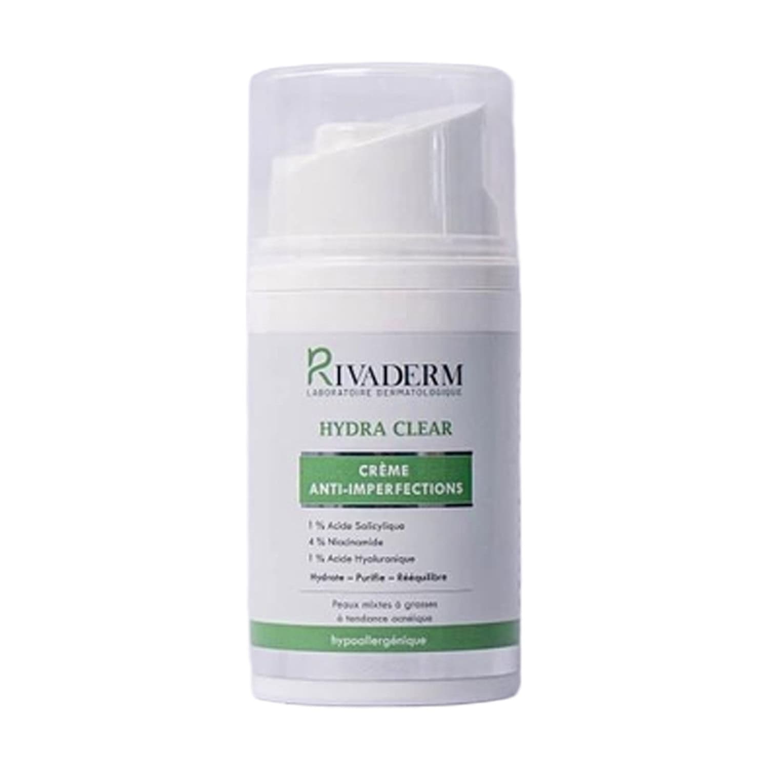 Rivaderm Hydra Clear Creme Hydratante Anti Imperfections 50gr