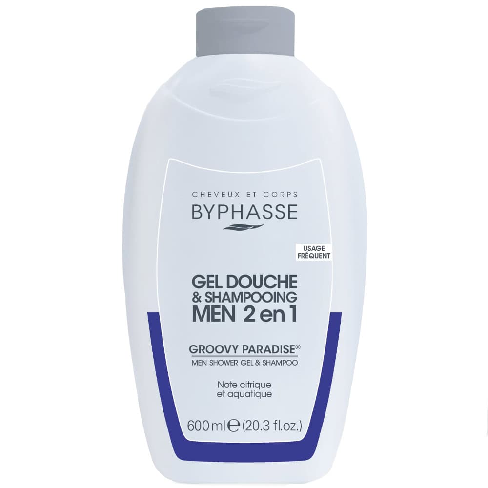 Byphasse GEL Douche Et Shampoing Groovy Paradise Men 2 En 1 600ml
