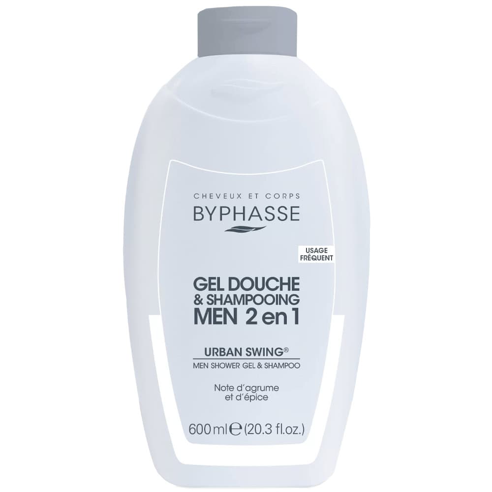 Byphasse GEL Douche Et Shampoing Urban Swing Men 2 En 1 600ml