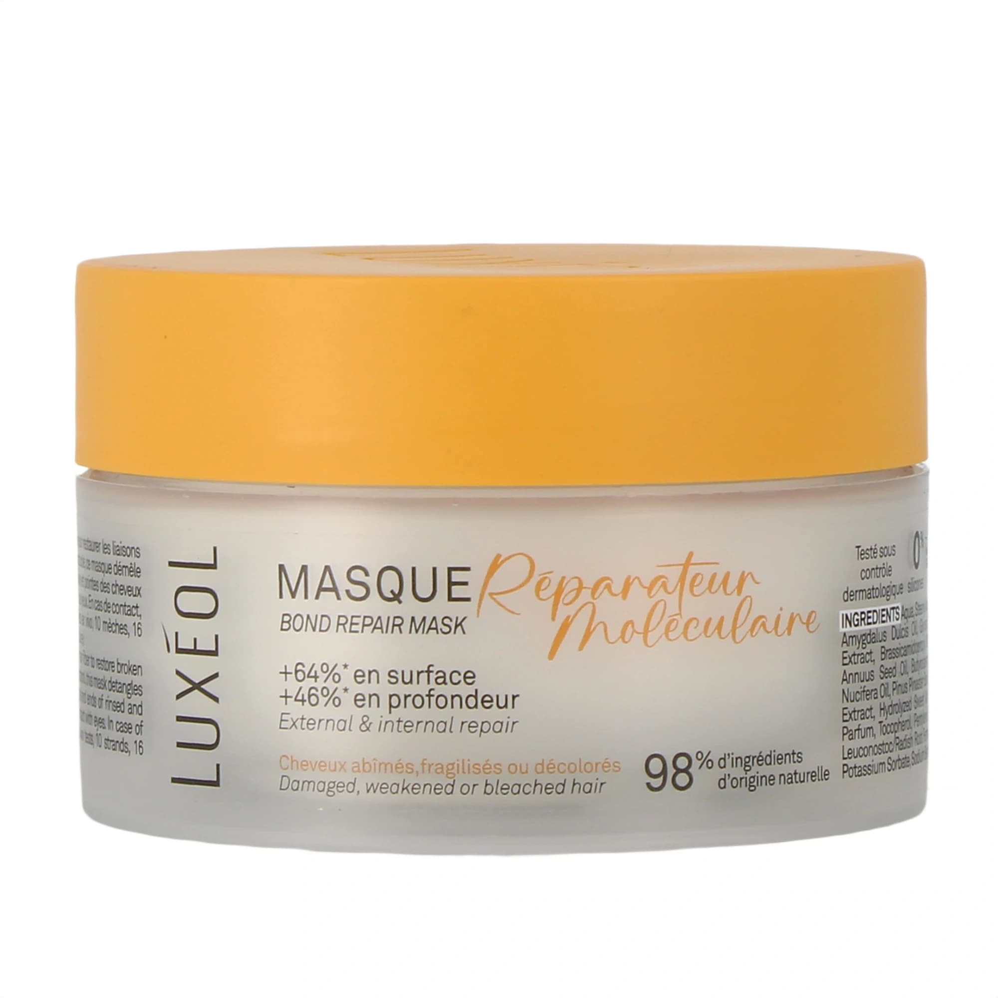 Luxeol Masque Reparateur Moleculaire Cheveux Abimes Fragilises Ou Decolores 200ml