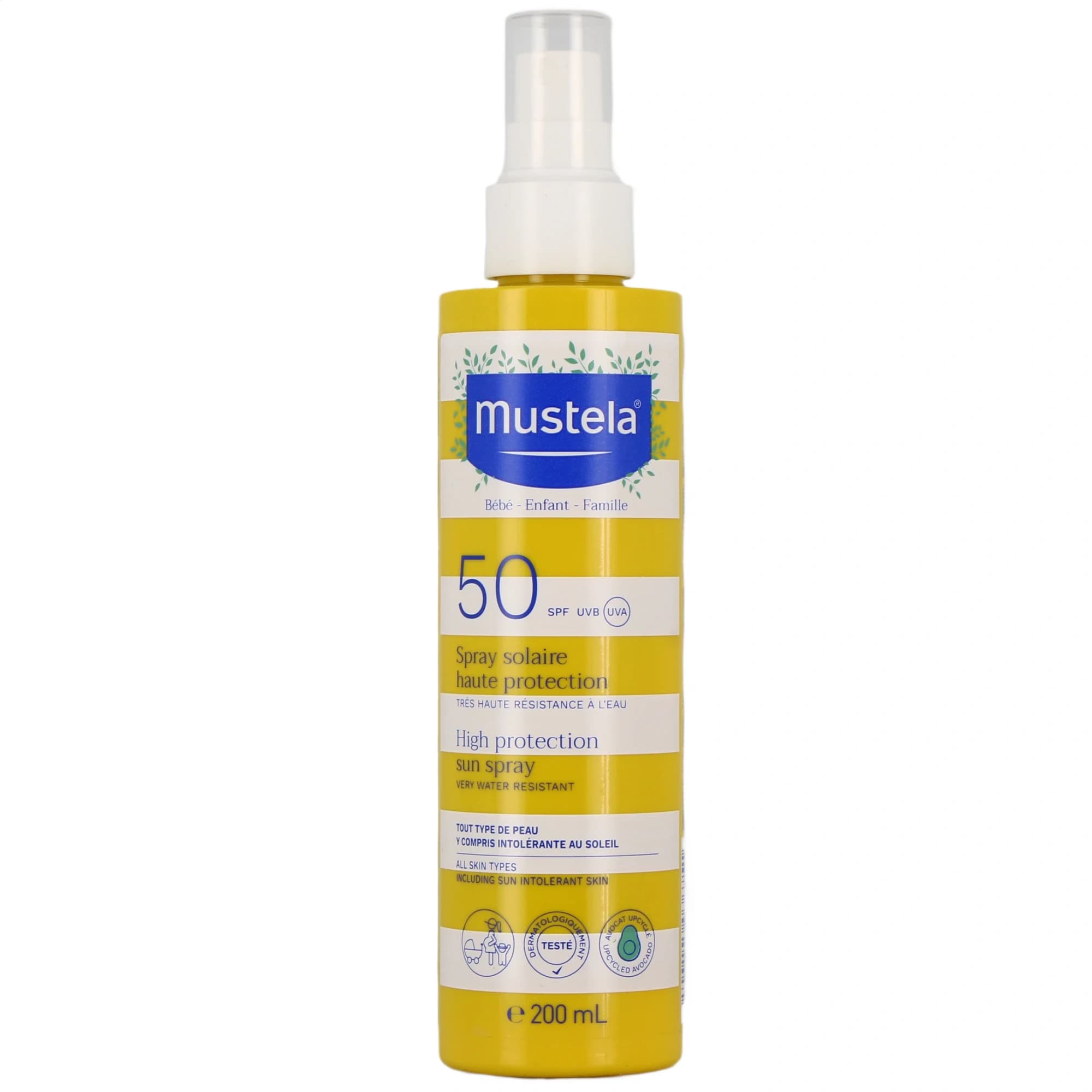 Mustela Spray Solaire Haute Protection Bebe-enfant-famille Spf50 200ml