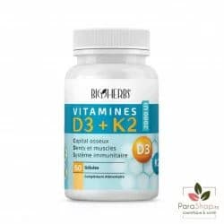 Bioherbs Vitamines D3+k2 60 Gelules