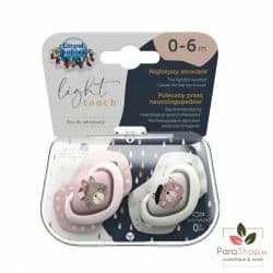 Canpol Babies 2 Sucettes Universelle 0-6M Bonjour Paris - Rose - 22/647