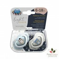 Canpol Babies 2 Sucettes Universelle 6-18M Bonjour Paris - Bleu - 22/648
