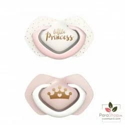 Canpol Babies 2 Sucettes Universelle 0-6M Royal Baby - Rose - 22/650