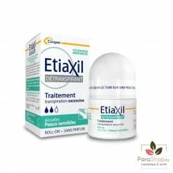 Etiaxil Detranspirant Aisselles Peaux Sensibles Roll-on 15ML