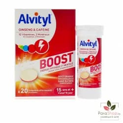 Alvityl Boost Ginseng Et Cafeine 20 Comprimes
