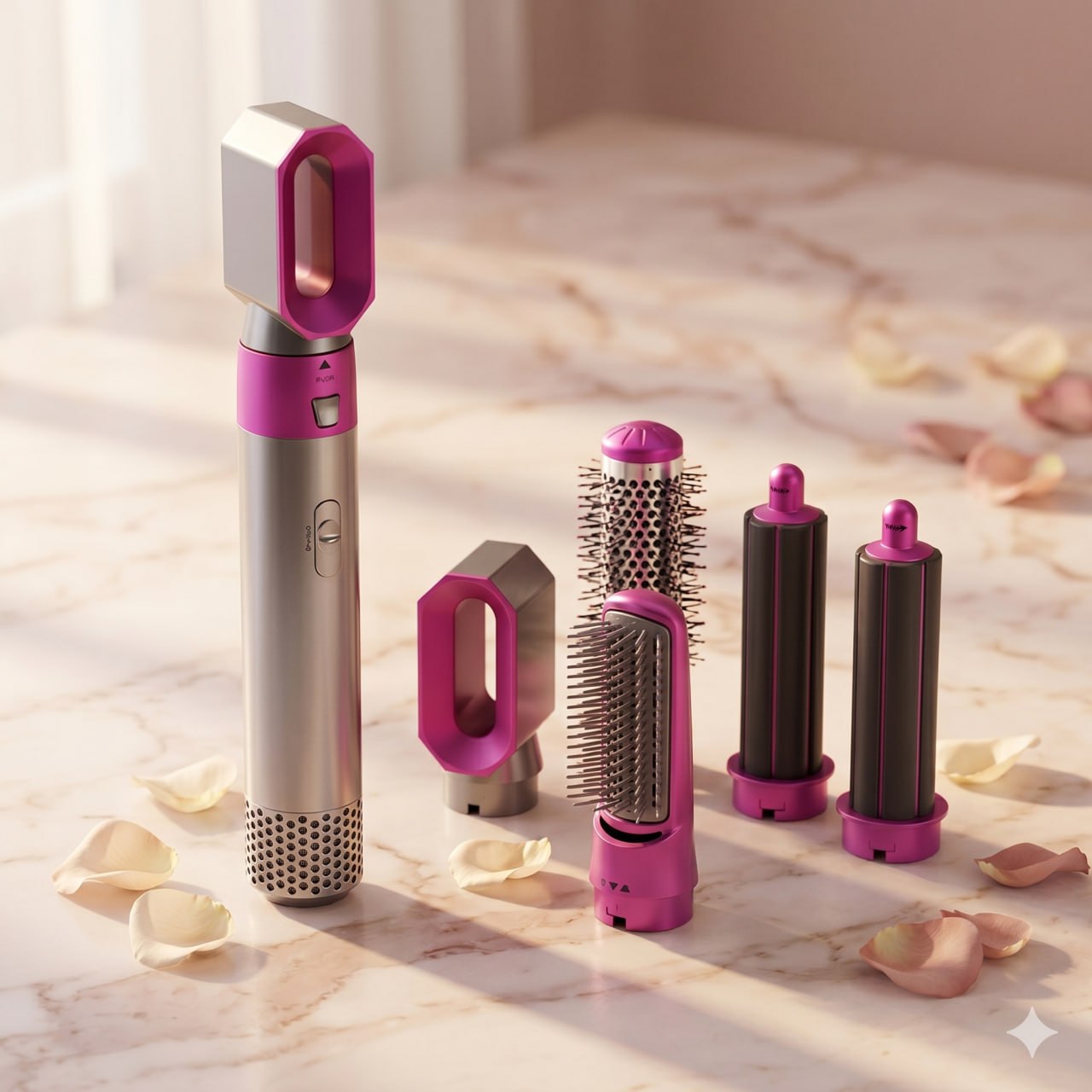 GLOWIÉ AirStyle — 5 رؤوس